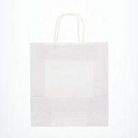 シモジマ HEIKO 紙袋 25チャームバッグ 26-10 晒白無地 003272220 1セット(50枚×6袋 合計300枚)