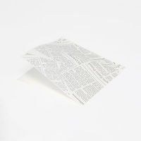 【ケース販売】耐油袋 おやつラップ S ニュースペーパー 004738606　1ケース(100枚入×40袋 合計4000枚) アオトプラス（直送品）