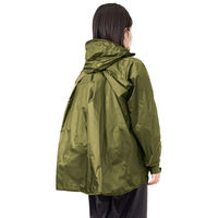 Makku（マック） くるっとパックレインスーツ カーキ×ブラック　Mサイズ　AS-7660　1着（直送品）