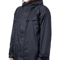 Makku（マック） くるっとパックレインスーツ　ネイビー×ブラック　Lサイズ　AS-7660　1着（直送品）