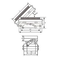ジーネット GIGA ギガ・セレクション 永磁複合サインバーチャック GSX43ー150300ーA GSX43-150300A 1台（直送品）