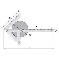 INSIZE インサイズ センターマーキングゲージ 7205-150 1個（直送品）