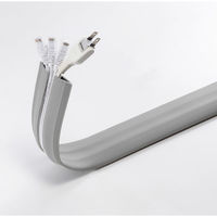 サンワサプライ ソフトケーブルカバー(グレー・幅66.0mm) CA-65N2 1個