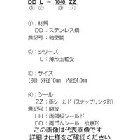 ミネベアミツミ ミネチュアベアリング Lシリーズ(ラジアル深溝玉軸受・肉薄タイプ) Lー415X5ZZ 1セット(15個)（直送品）