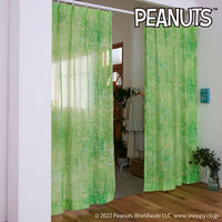 スミノエ PEANUTS セミオーダー レースカーテン フィールドボイル 1700×2290mm グリーン １セット(2枚入)（直送品）