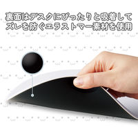 マウスパッド しろちゃん 丸型 スムースクロス素材 ほどよいグリップ感 厚さ 6mm グレー MP-FC01GF エレコム 1個（直送品）