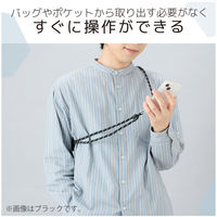 スマホ ショルダー ストラップ 42～78cm カジュアルタイプ パープル P-STCASDR06PU エレコム 1個