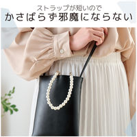 スマホストラップ 手首 ハンド ストラップ 約16cm パールタイプ ストラップシート付 パール P-STHPAL エレコム 1個