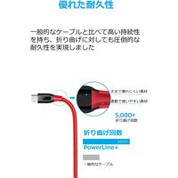 Anker USB Type-Cケーブル 1.8m 高耐久 PowerLine+ USB3.0 レッド A8169091 1本