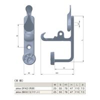 ひめじや akkeフックー3FBULL(フレンチブルドック)(大型タイプ)ビスケットタイプセット akke-3FBULL-BISC 1セット（直送品）
