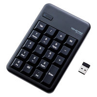 テンキー ワイヤレス 耐久 Mサイズ メンブレン ブラック TK-TDM017BK エレコム 5個（直送品）