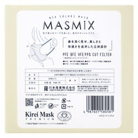 Kirei Mask MASMiXマスク（ペールライラック×ダークグレー）1セット（30枚入×4箱） 川本産業 ツートンカラーマスク バイカラー