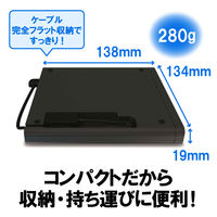 DVDドライブ DVD CD M-DISC 対応 USB2.0 書き込みソフト付 ブラック LDR-PMJ8U2LBK  5台（直送品）