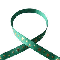 小西リボン Blanc de コア リボン スタープリントサテン No.3514-91 10mm×10m KR3514-10-91（直送品）