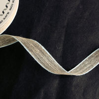 小西リボン リネンラインリボン 12mm巾×20m巻 水色 KR3760-12-62 1セット(3巻/1セット)（直送品）