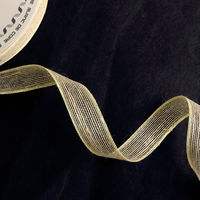 小西リボン リネンラインリボン 12mm巾×20m巻 イエロー KR3760-12-80 1セット(3巻/1セット)（直送品）