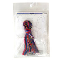 オリムパス製絲 刺し子キット オリムパス 世界を旅する花ふきん LONDON SK-389 OLY-SK389 1セット(3個)（直送品）