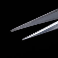 アスクル限定販売 「現場のチカラ」ステンレス製ピンセット 125mm 直型 アネックスツール 1セット（5本）  オリジナル