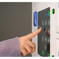 【車上渡し】仁張工作所 N-forme＋ ICカードタッチレスロッカー パーソナルスタイル 幅675×奥行360×高さ1700mm 白（直送品）