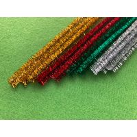 創アンド遊 カラーモール キラキラ 4色 色込み 直径9mm 1セット（50本：10本×5袋）