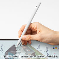 サンワサプライ Apple iPad専用充電式極細タッチペン(ホワイト) PDA-PEN56W 1本（直送品）