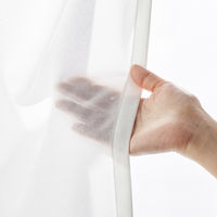 無印良品 防カビポリエステルノンプリーツレースカーテン オフ白 幅100×丈176cm用 1枚 良品計画