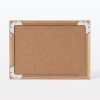 無印良品 壁に付けられる家具ミラー オーク材 ライトグレー 小 良品計画