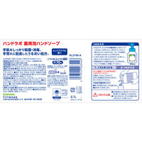 ハンドラボ 薬用 泡ハンドソープ ピュアアクアの香り 詰め替え 2.7L 1セット（3個） サラヤ 【泡タイプ】