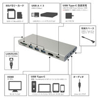 変換アダプタ　マルチドッグ Type-C[オス] → [メス]マルチ Dock Hubアダプタ　 5個
