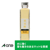 エーワン（A-one）ラベルシール 水に強い パッケージラベル 耐水紙 レーザー シール A4  ノーカット 100シート 徳用 28392×5袋