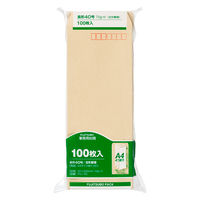 マルアイ 事務用封筒 PN-140 長40 100枚 クラフト 郵便番号枠あり 接着テープ無 1セット（500枚：100枚入×5）