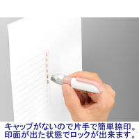 シャチハタ ネーム6キャプレ（メールオーダー式） グレー XL-U6-4/MO 浸透印 5本