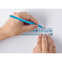 レイメイ藤井 再生PET定規 すべり止め付き 30cm APJ257 5本