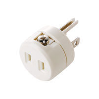 サンワサプライ 2P-3P変換アダプタ TAP-AD1RN 5個（直送品）