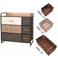 【軒先渡し】ビーカム　簡単組立！布張りカラーチェスト　3段ワイド　NBC-612　1台（直送品）