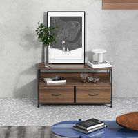 【軒先渡し】ビーカム　梯子形状の収納家具　2Dローボード　LSC-334　1台（直送品）