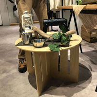 ストア・エキスプレス 木製簡易テーブル　円形タイプ　小 2245-5028 １台（直送品）