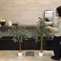 ストア・エキスプレス ユーカリ（人工樹木）　１３５ｃｍ 8725-9606 １台（直送品）