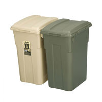 新輝合成 連結カラー分別ペール 33型 カーキベージュ 4973221020699 1箱(12個入)（直送品）