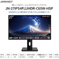 ジャパンネクスト 27インチ ワイド ディスプレイ JN-27IPS4FLUHDR-C65W-HSP 1個（直送品）