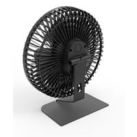 TOPLAND 14cm DCコンパクトファン 2電源対応 USB パワフル風量 スチール台座 SF-DK38 BK 1台