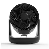 TOPLAND 15cm DCサーキュレーター 2電源対応 USB 首振り 簡単分解・お手入れ SF-CC10 BK 1台