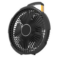 TOPLAND 14cm DC 充電ファン コードレスタフFAN 3電源対応 強靭・防塵・防水 SF-TF10 BK 1台