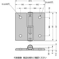 アルミ合金製抜き差し丁番 ASーHGーALーN型 ASーHGーALーNL4020 AS-HG-AL-NL4020 1セット(2個)（直送品）