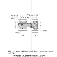 スガツネ工業 板金扉用ワンタッチスライド丁番 H95TMH H95TMZ 1セット(3個)（直送品）