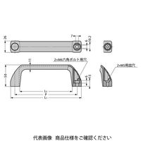 スガツネ工業 ポリアミドハンドル 213ー92型 213ー9204 1セット(3個)（直送品）