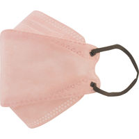 STYLEマスク バイカラー ベビーピンク×ブラウン　シンズ 個包装 カラーマスク　使い捨て　不織布　3D　ダイヤモンド型　立体　1袋（5枚入）