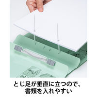 コクヨ アスクル 共同企画 背幅伸縮ファイル PPラミネートA4ヨコ ブルー 10冊 オリジナル