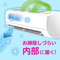 カビ防止 予防 簡単 らくハピ エアコンの防カビ 貼るタイプ フレッシュフォレストの香り 1個 対策 かび 臭い 掃除 アース製薬