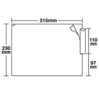 ハピラ カルテフォルダー A4ヨコ置き 乳白 シングル KH50 1パック（50枚入）（わけあり品）